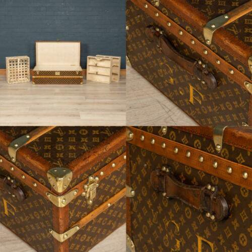 アンティーク　20世紀　ルイヴィトン　キャビン・トランク　モノグラムキャンバス　フランス　1920年頃