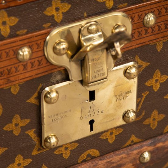 アンティーク　20世紀　ルイヴィトン　モノグラムキャンバス　マル・アエロ　トランク　パリ　19215年頃