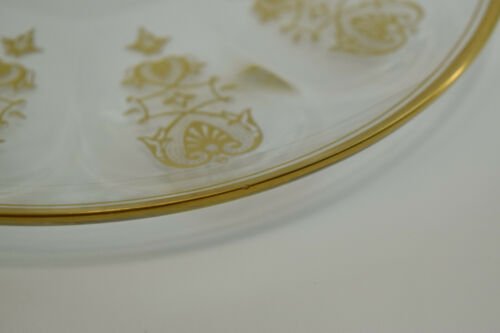 バカラ　クリスタル　エンパイア　アルクール　サラダプレート　直径19.4cm　ゴールドアクセント