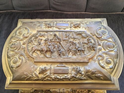 アンティーク　フランス製　大サイズ　ジュエリーボックス