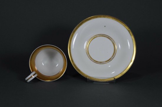 【豪華なマイセン陶磁器】ドレスデンの風景が描かれたカップ＆ソーサー