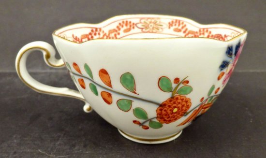 【マイセン・アンティーク】ティーカップ＆ソーサー、柿右衛門様式