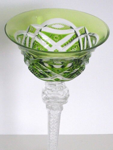 バカラ Baccarat ヴァル･サン・ランベール エメラルド ワインゴブレット 再入荷