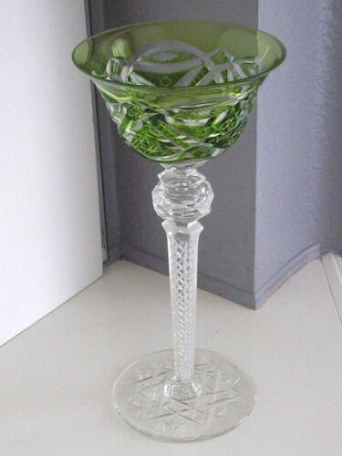 バカラ Baccarat ヴァル･サン・ランベール エメラルド ワインゴブレット 再入荷
