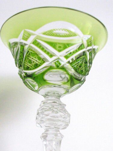 バカラ Baccarat ヴァル･サン・ランベール エメラルド ワインゴブレット 再入荷
