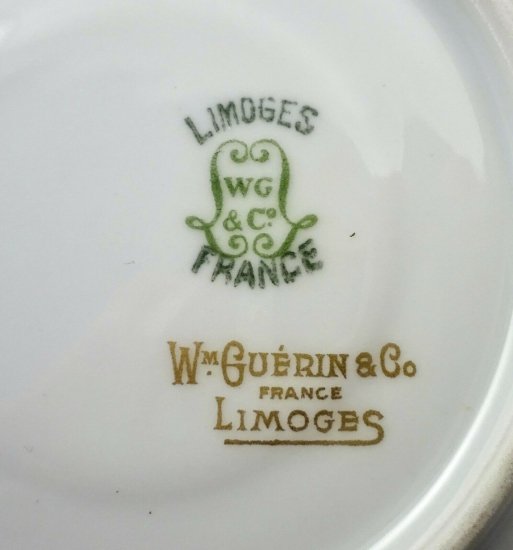 【アンティーク・リモージュ】ウィリアム・ゲランのデミタスカップ＆ソーサー