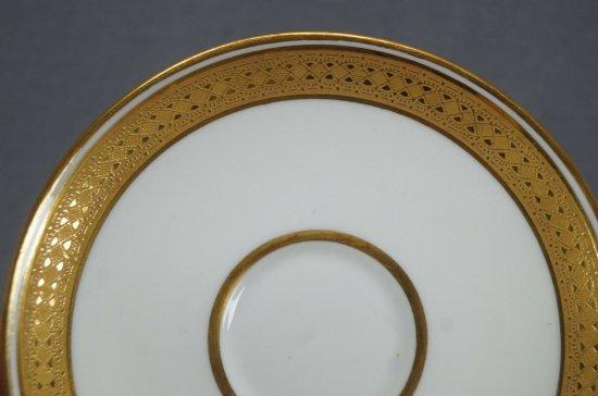 【リモージュ アーレンフェルド社製】金彩が施されたデミタスカップ＆ソーサー4セット