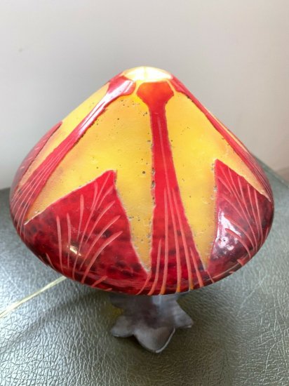 【フランス製シュナイダー兄弟】アールデコ調フレンチカメオランプ