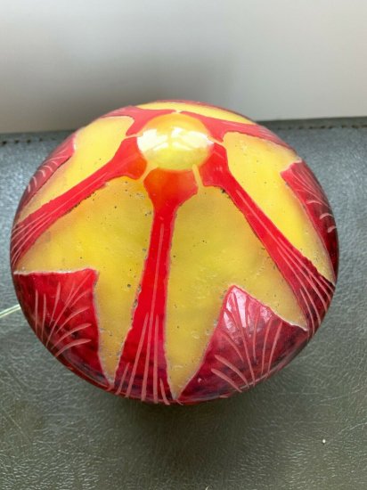 【フランス製シュナイダー兄弟】アールデコ調フレンチカメオランプ