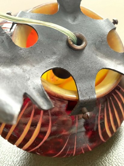 【フランス製シュナイダー兄弟】アールデコ調フレンチカメオランプ