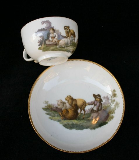 【マイセン磁器・マルコリーニ期】18世紀に製造されたティーカップ＆ソーサー