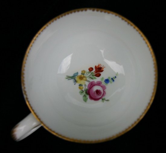 【マイセン磁器・マルコリーニ期】18世紀に製造されたティーカップ＆ソーサー