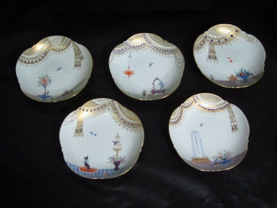 最高級作品マイセン　アラビアンナイト　24金ティーセット　１級品