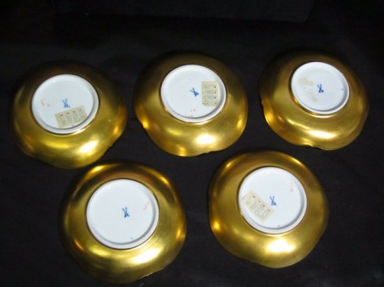 最高級作品マイセン　アラビアンナイト　24金ティーセット　１級品