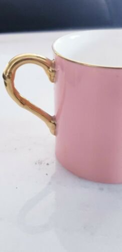 アンティーク　ロイヤルウースター　ピンク　ゴールド　カップとソーサー　手書き絵付け　天使