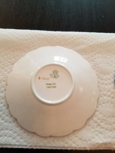 エインズレイ　蝶々　持ち手　ダニティー　紫　ヤグルマギク　ティーカップ  ソーサー