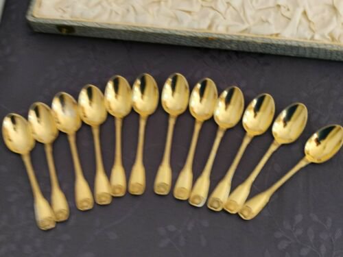 ヴェルメイユ　カルディヤック　１２点　小スプーン　モカ　ミネルバ950/1000