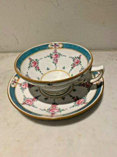 ミントン  B838　ブルー　スター　ライン　ティーカップ  ソーサー　セット　磁器　イギリス