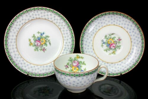 アンティーク  ミントン  トリオ　ティーカップ  ソーサー　プレート　ソールズベリー　1891年頃