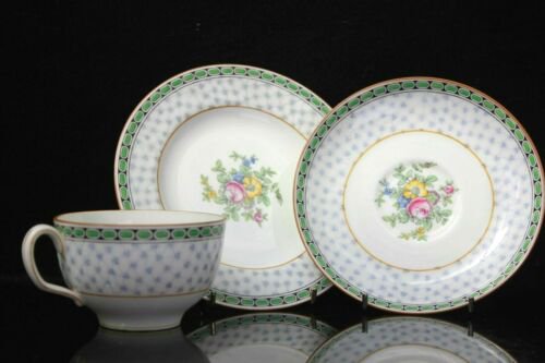 アンティーク  ミントン  トリオ　ティーカップ  ソーサー　プレート　ソールズベリー　1891年頃