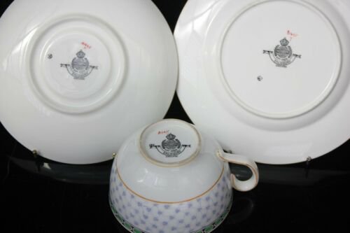 アンティーク  ミントン  トリオ　ティーカップ  ソーサー　プレート　ソールズベリー　1891年頃