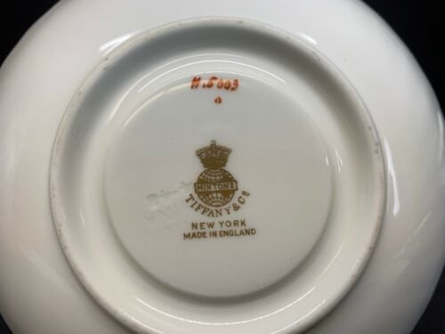 ヴィンテージ　アンティーク　ミントン　ティファニー　ニューヨーク　デミタスカップ  ソーサー　金　トリミング　イギリス