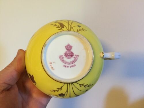 アンティーク　１９世紀頃　ミントン　磁器　耽美主義　ティーカップ　コーヒー　ソーサー　ニューヨーク