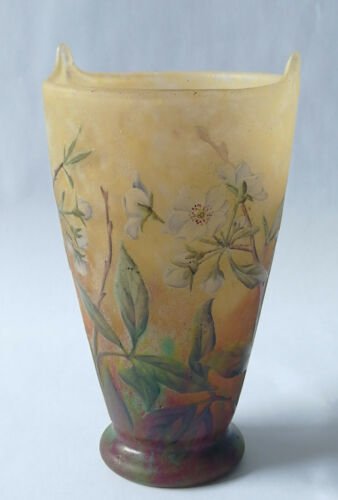 ドームナンシー ドーム兄弟　りんごの花の花瓶　アールヌーヴォー