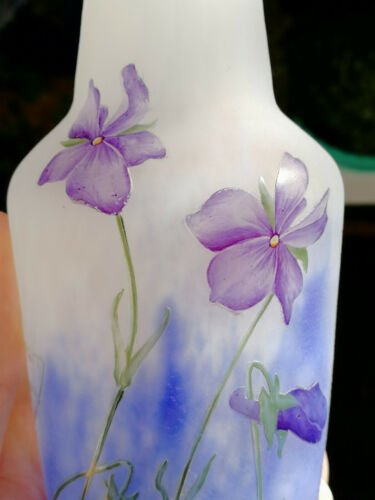 ドームナンシー ドーム兄弟　すみれの花の花瓶　アールヌーヴォー