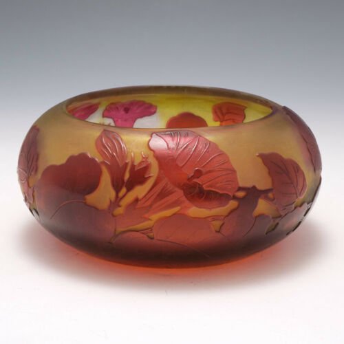 エミール・ガレ カメオガラス ボウル 1920年頃 – アンティークテーブル