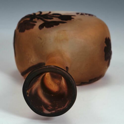 小さめ　エミール・ガレ  ガラス　花瓶　1900年頃