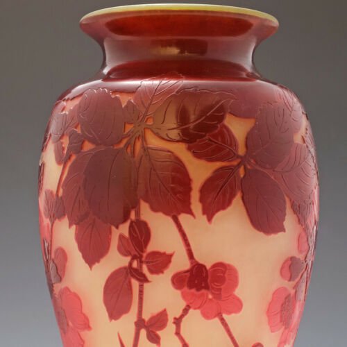 エミール・ガレ　ケシの花の花瓶　1900年頃
