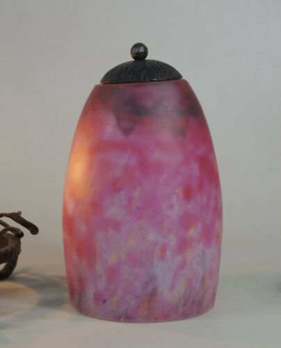 ドームナンシー　フランス製　１９２５ー１９３０年　アール・デコ　ナイトランプ　錬鉄　フランス　ミューラーの時代