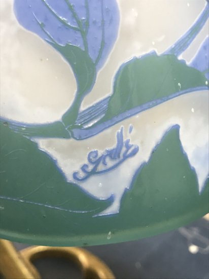 エミールガレ アジサイの花のテーブルランプ