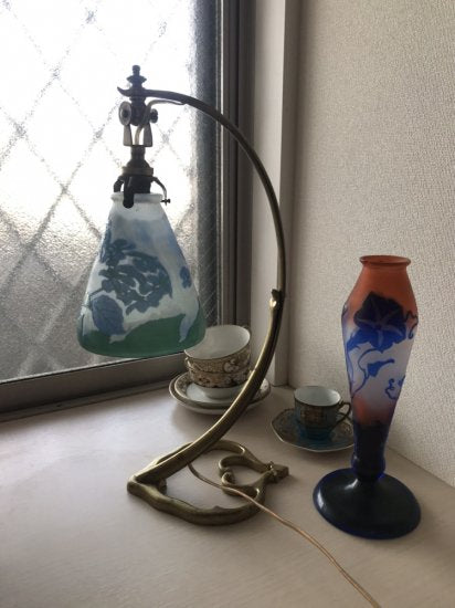 エミールガレ アジサイの花のテーブルランプ