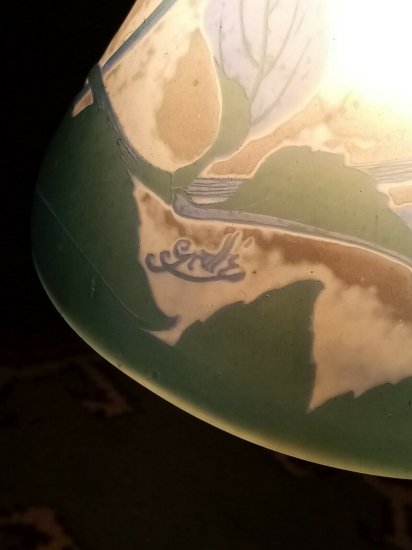 エミールガレ アジサイの花のテーブルランプ