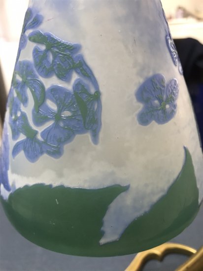 エミールガレ アジサイの花のテーブルランプ