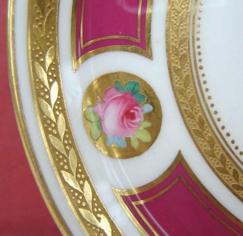 ミントン　磁器　カップ　ソーサー　ローズ　くり色　1960年頃