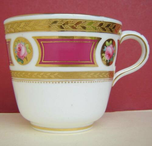 ミントン　磁器　カップ　ソーサー　ローズ　くり色　1960年頃