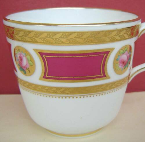 ミントン　磁器　カップ　ソーサー　ローズ　くり色　1960年頃