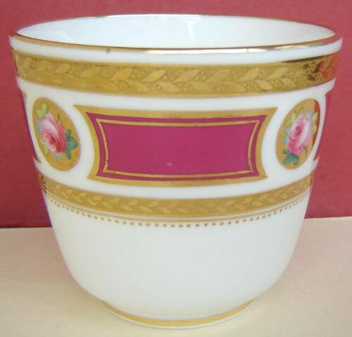 ミントン　磁器　カップ　ソーサー　ローズ　くり色　1960年頃