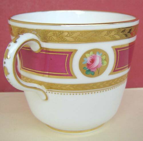 ミントン　磁器　カップ　ソーサー　ローズ　くり色　1960年頃