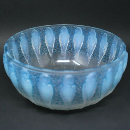 ルネ ラリック RENE LALIQUE インコ　鉢 ルネ・ラリック オパルセントグラス “パラキート（インコ）” 鉢
