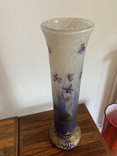 最高峰　ドームナンシー （ドーム兄弟）スミレの花の花瓶 2020/12/21日10万円値下げ