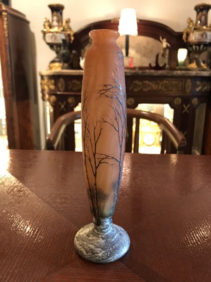 ドーム兄弟（ドームナンシー ）冬景色のくびれ型の花瓶