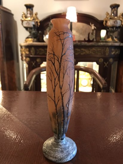 ドーム兄弟（ドームナンシー ）冬景色のくびれ型の花瓶