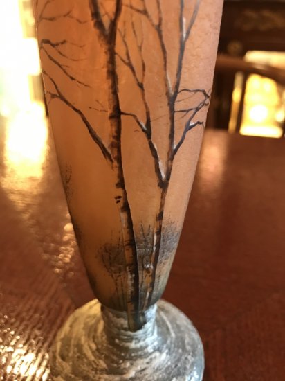 ドーム兄弟（ドームナンシー ）冬景色のくびれ型の花瓶