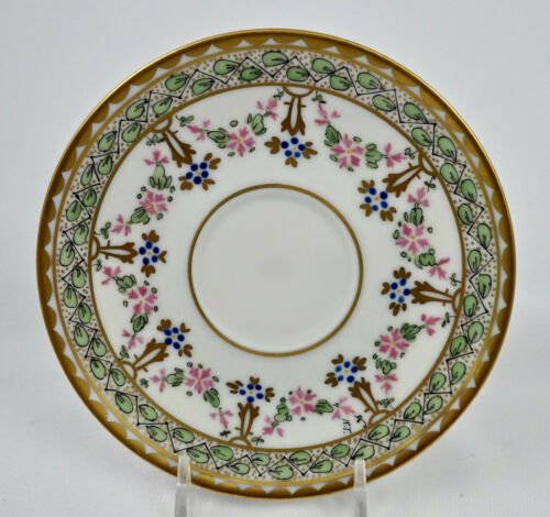 アンティーク　ピッカード　デミタスカップ  ソーサー　手描き絵付け