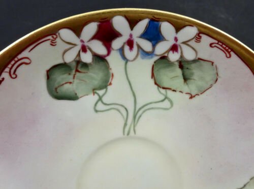 アンティーク　リモージュ　ティーカップ  ソーサー　ピッカード画家