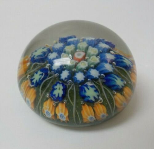 ムラノ　イタリアアートガラス　ペーパーウェイト　花（♯6）